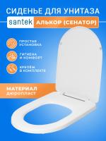 Крышка - Сиденье для унитаза Alcor (Сенатор) без микролифта