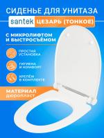 Крышка - Сиденье для унитаза Сантек Цезарь (Cesar) SoftClose (микролифт)