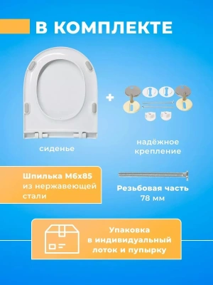 Крышка - Сиденье для унитаза Sanita Luxe BEST Soft Close (микролифт)