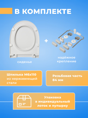 Крышка - Сиденье для унитаза Sanita Luxe MARS : MAX (без микролифта)