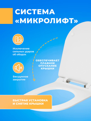 Сиденье для унитаза с микролифтом Sanita Luxe NEXT SLIM (SENSEA KOOB) NEXT SLIM крышка для унитаза универсальная стульчак