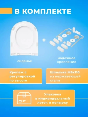 Крышка - Сиденье для унитаза Sanita Luxe Best (Blanc, Art, Fest)(без микролифта)