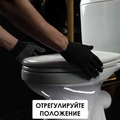 Комплект креплений AHN.106K с микролифтом для сиденья крышки к унитазу