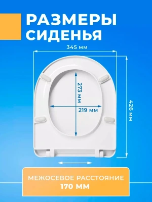Сиденье для унитаза Sanita Luxe AMALFI (без микролифта)Art, Best, Fest, Art Flora, Attika, BLANC