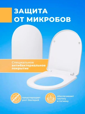 Сиденье для унитаза Sanita Luxe AMALFI (без микролифта)Art, Best, Fest, Art Flora, Attika, BLANC