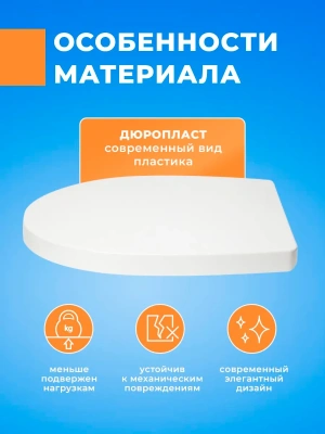 Крышка - Cиденье для унитаза Roca VICTORIA NORD с микролифтом ZRU9000024 быстросъемное универсальное стульчак