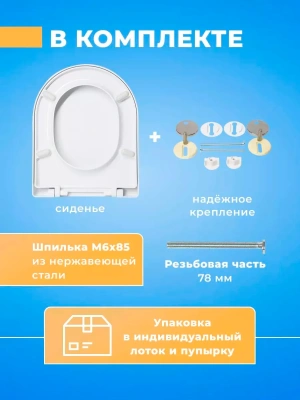 Крышка - Сиденье для унитаза Sanita Luxe NEXT Soft Close (микролифт)